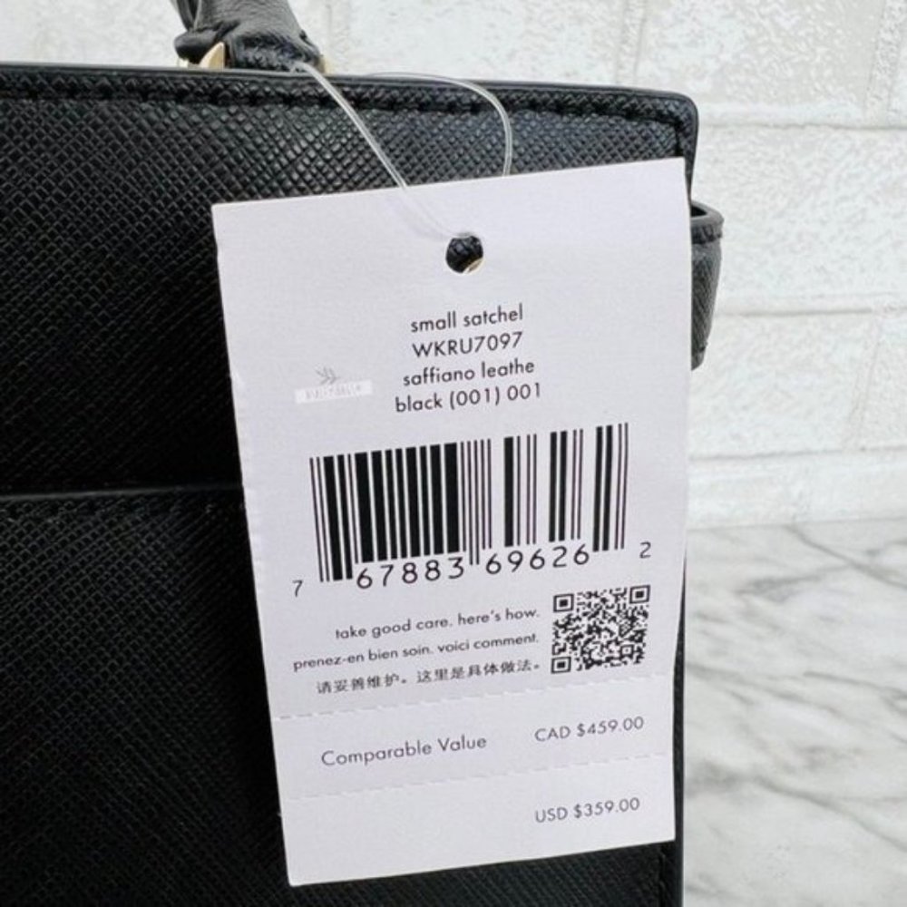 Kate Spade Staci Black Small Satchel Crossbody - Picture 9 of 11